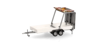 Herpa 052368-004 - H0 - Verkehrssicherungssanhänger - weiß